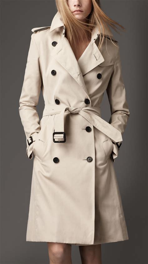 burberry cotton coat beige